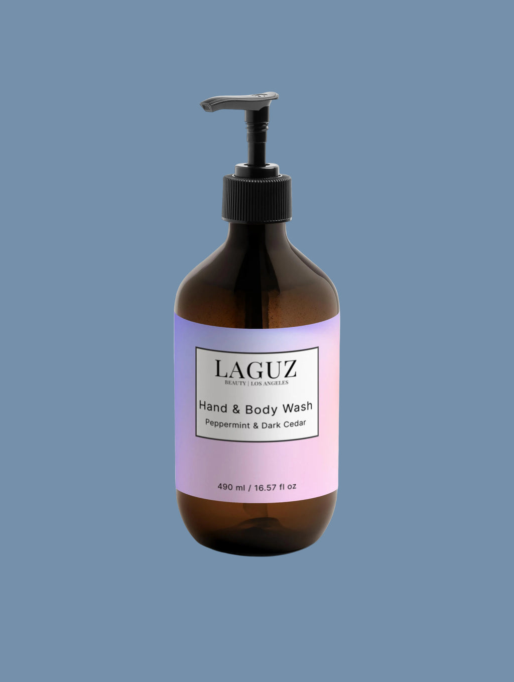 Hand & Body Wash, Peppermint & Dark Cedar