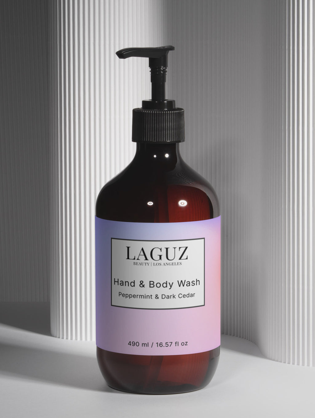 Hand & Body Wash, Peppermint & Dark Cedar