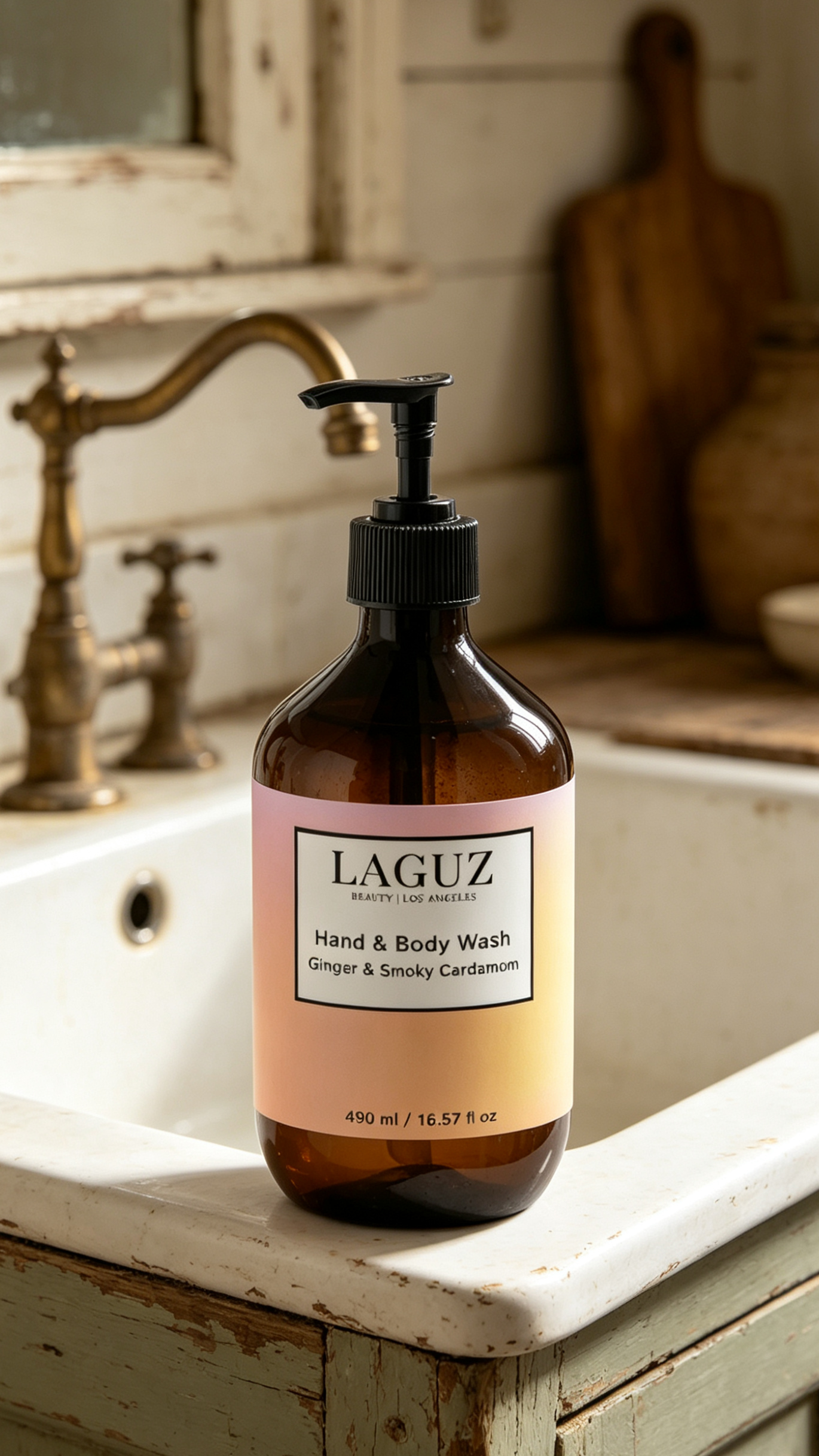 Hand & Body Wash, Ginger & Smoky Cardamom